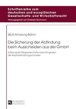 Télécharger le livre :  Die Sicherung der Abfindung beim Ausscheiden aus der GmbH