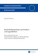 Télécharger le livre :  Persoenlichkeitsschutz von Kindern und Jugendlichen
