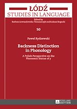 Télécharger le livre :  Backness Distinction in Phonology