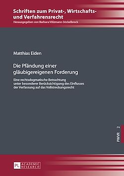 Télécharger le livre :  Die Pfaendung einer glaeubigereigenen Forderung