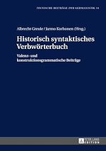 Télécharger le livre :  Historisch syntaktisches Verbwoerterbuch