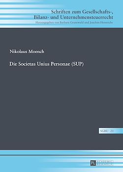 Télécharger le livre :  Die Societas Unius Personae (SUP)