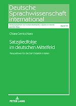 Télécharger le livre :  Satzgliedfolge im deutschen Mittelfeld