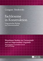 Télécharger le livre :  Fachlexeme in Konstruktion
