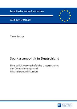 Télécharger le livre :  Sparkassenpolitik in Deutschland