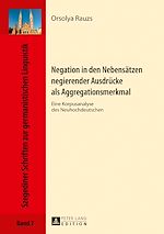 Télécharger le livre :  Negation in den Nebensaetzen negierender Ausdruecke als Aggregationsmerkmal