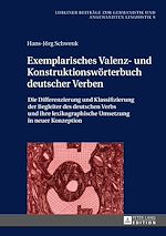 Télécharger le livre :  Exemplarisches Valenz- und Konstruktionswoerterbuch deutscher Verben