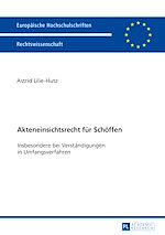 Télécharger le livre :  Akteneinsichtsrecht fuer Schoeffen