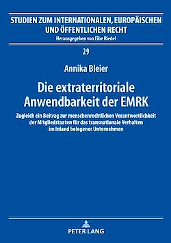 Télécharger le livre :  Die extraterritoriale Anwendbarkeit der EMRK