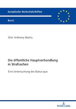 Télécharger le livre :  Die oeffentliche Hauptverhandlung in Strafsachen