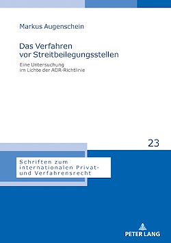 Télécharger le livre :  Das Verfahren vor Streitbeilegungsstellen