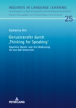 Télécharger le livre :  Genustransfer durch «Thinking for Speaking»