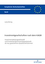 Télécharger le livre :  Investmentgesellschaften nach dem KAGB
