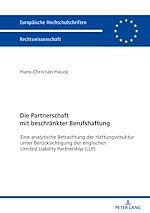 Télécharger le livre :  Die Partnerschaft mit beschraenkter Berufshaftung