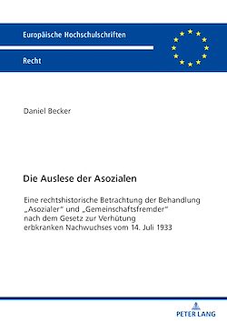 Télécharger le livre :  Die Auslese der Asozialen