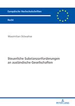 Télécharger le livre :  Steuerliche Substanzanforderungen an auslaendische Gesellschaften