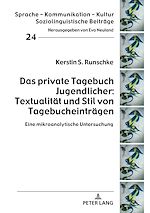 Télécharger le livre :  Das private Tagebuch Jugendlicher: Textualitaet und Stil von Tagebucheintraegen