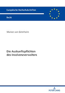Télécharger le livre :  Die Auskunftspflichten des Insolvenzverwalters