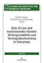 Télécharger le livre :  Rule of Law und institutioneller Wandel: Vertragsstabilitaet und Vertragsdurchsetzung in Osteuropa