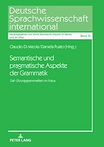 Télécharger le livre :  Semantische und pragmatische Aspekte der Grammatik