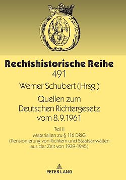 Télécharger le livre :  Quellen zum Deutschen Richtergesetz vom 8.9.1961