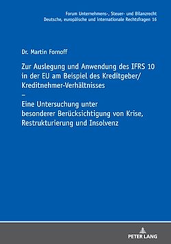Télécharger le livre :  Zur Auslegung und Anwendung des IFRS 10 in der EU am Beispiel des Kreditgeber/Kreditnehmer-Verhaeltnisses