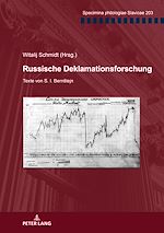 Télécharger le livre :  Russische Deklamationsforschung