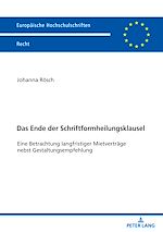 Télécharger le livre :  Das Ende der Schriftformheilungsklausel