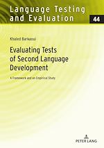Télécharger le livre :  Evaluating Tests of Second Language Development