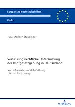 Download this eBook Verfassungsrechtliche Untersuchung der Impfgesetzgebung in Deutschland