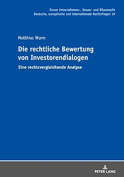 Télécharger le livre :  Die rechtliche Bewertung von Investorendialogen