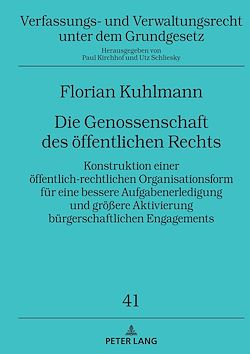 Télécharger le livre :  Die Genossenschaft des oeffentlichen Rechts