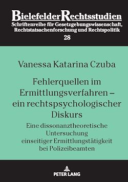 Télécharger le livre :  Fehlerquellen im Ermittlungsverfahren –  ein rechtspsychologischer Diskurs