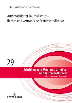 Télécharger le livre :  Automatisierter Journalismus – Rechte und vertragliche Schuldverhaeltnisse