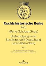 Télécharger le livre :  Strafverfolgung in der Bundesrepublik Deutschland und in Berlin (West)