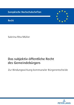 Télécharger le livre :  Das subjektiv-oeffentliche Recht des Gemeindebuergers