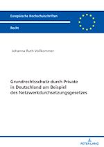 Télécharger le livre :  Grundrechtsschutz durch Private in Deutschland am Beispiel des Netzwerkdurchsetzungsgesetzes