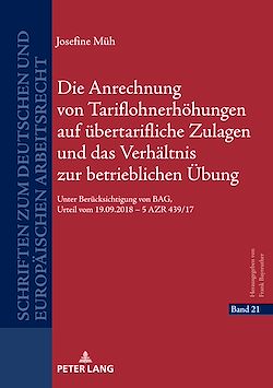 Télécharger le livre :  Die Anrechnung von Tariflohnerhoehungen auf uebertarifliche Zulagen und das Verhaeltnis zur betrieblichen Uebung