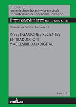 Télécharger le livre :  Investigaciones recientes en traducción y accesibilidad digital