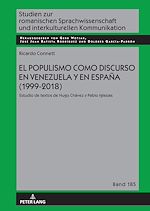 Télécharger le livre :  El populismo como discurso en Venezuela y en España (1999-2018)