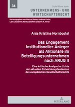 Télécharger le livre :  Das Engagement institutioneller Anleger als Aktionaere im Beteiligungsunternehmen nach ARUG II