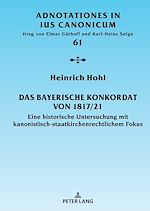 Télécharger le livre :  Das Bayerische Konkordat von 1817/21