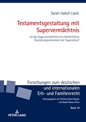 Téléchargez le livre :  Testamentsgestaltung mit Supervermaechtnis