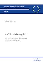 Télécharger le livre :  Persoenliche Leitungspflicht