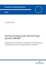 Télécharger le livre :  Die freie Kuendigung des Werkvertrages gemaeß § 648 BGB