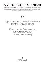 Télécharger le livre :  Festgabe der Doktoranden fuer Hartmut Oetker zum 65. Geburtstag