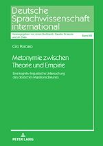 Télécharger le livre :  Metonymie zwischen Theorie und Empirie