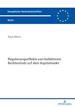 Télécharger le livre :  Regulierungseffekte von kollektivem Rechtsschutz auf dem Kapitalmarkt