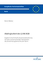 Télécharger le livre :  Abdingbarkeit des § 616 BGB