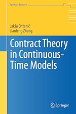 Télécharger le livre :  Contract Theory in Continuous-Time Models